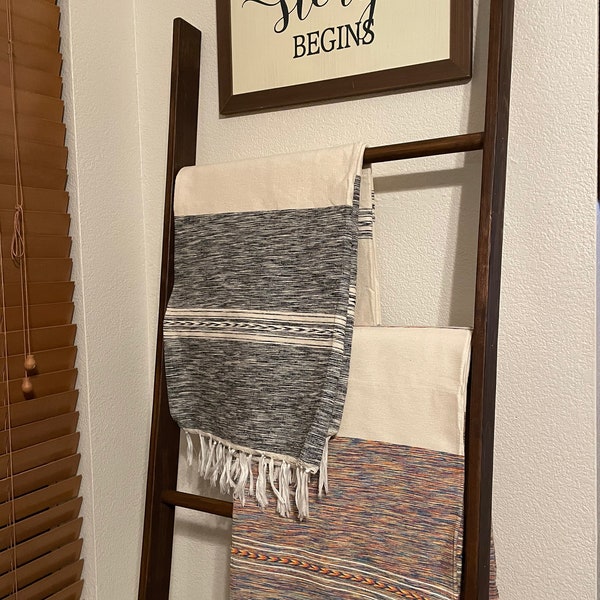 Farmhouse, Rustic, Country Chic Blanket Ladder - Wide