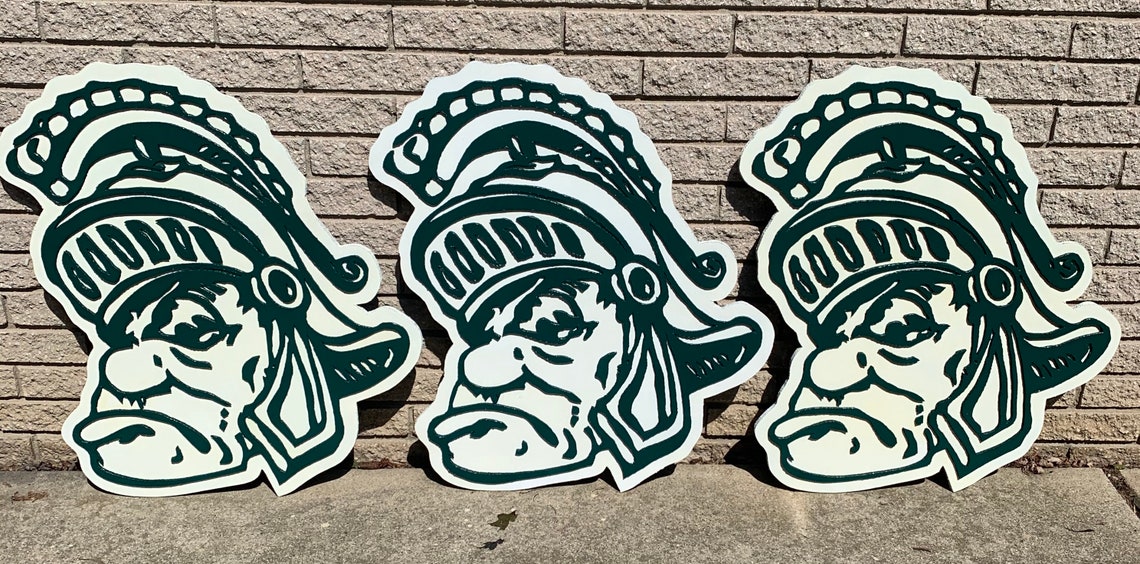 Michigan State Gruff Sparty Fan Art Bold Floating Fan | Etsy