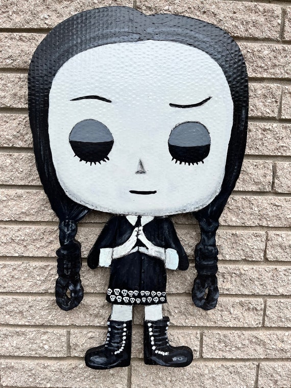 Wednesday Addams Funko Pop Cut Out Portrait 