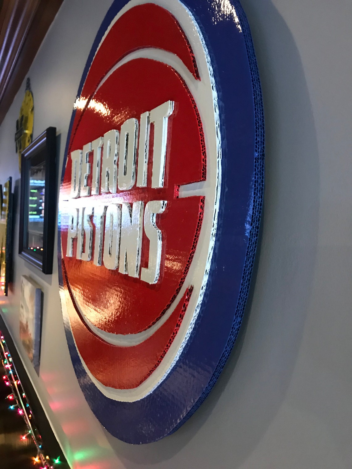 Detroit Pistons Fan Art Authentic Bold Floating Fan Etsy