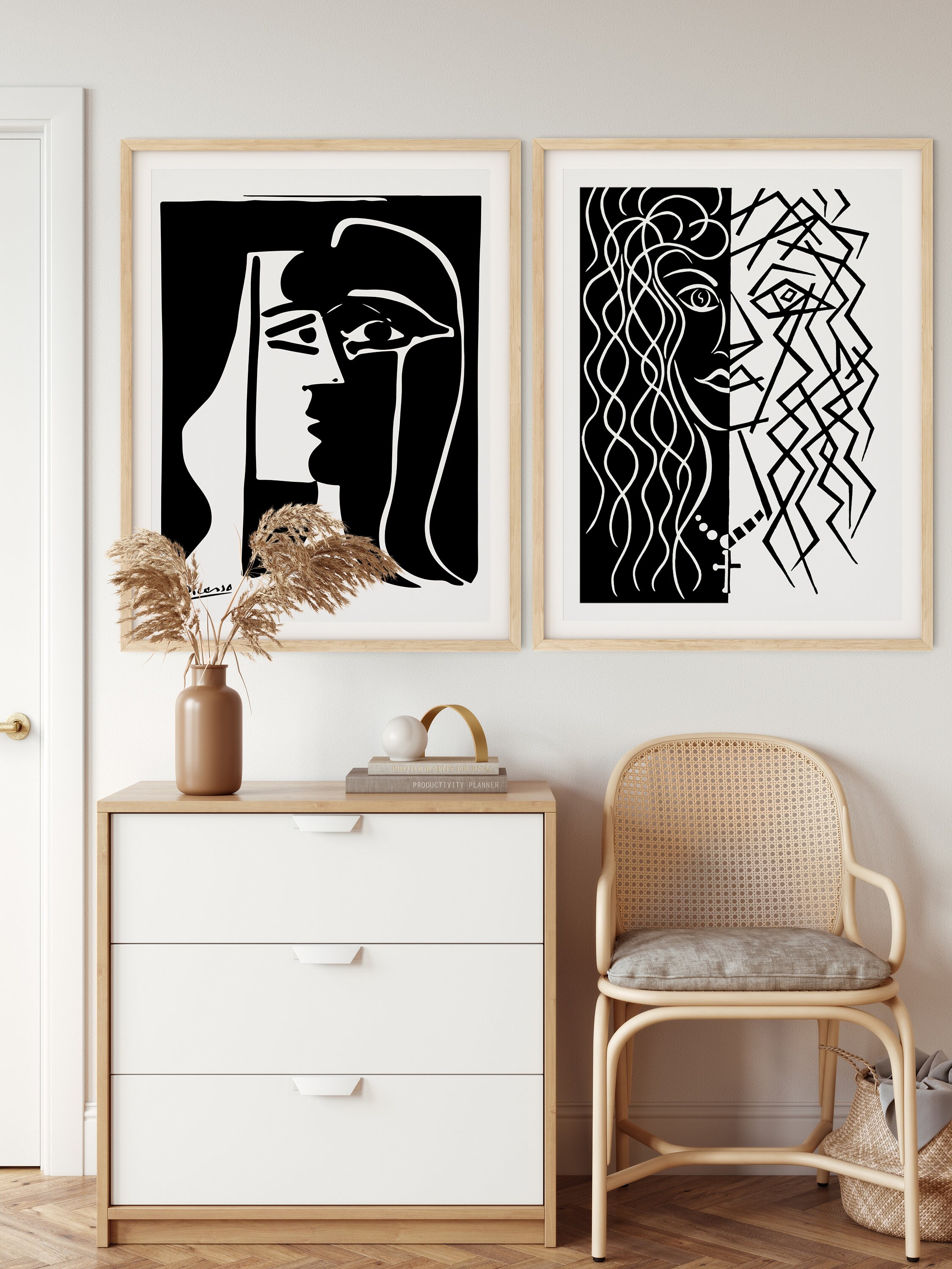 Matisse and Picasso Two Face Art Set of 2, Pablo Picasso