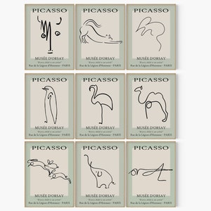 Choose Any 24 Picasso Animals Drawing, Picasso Animal Line