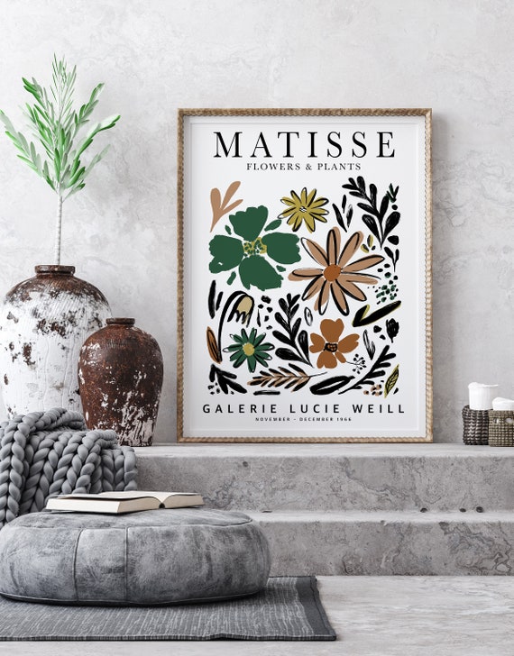 Henri Matisse Flower Market Art, Plants Wall Art Print, Matisse