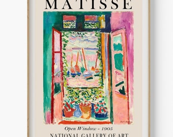 Henri Matisse 'Open Window' Fauvism Art Print (Digital Download)