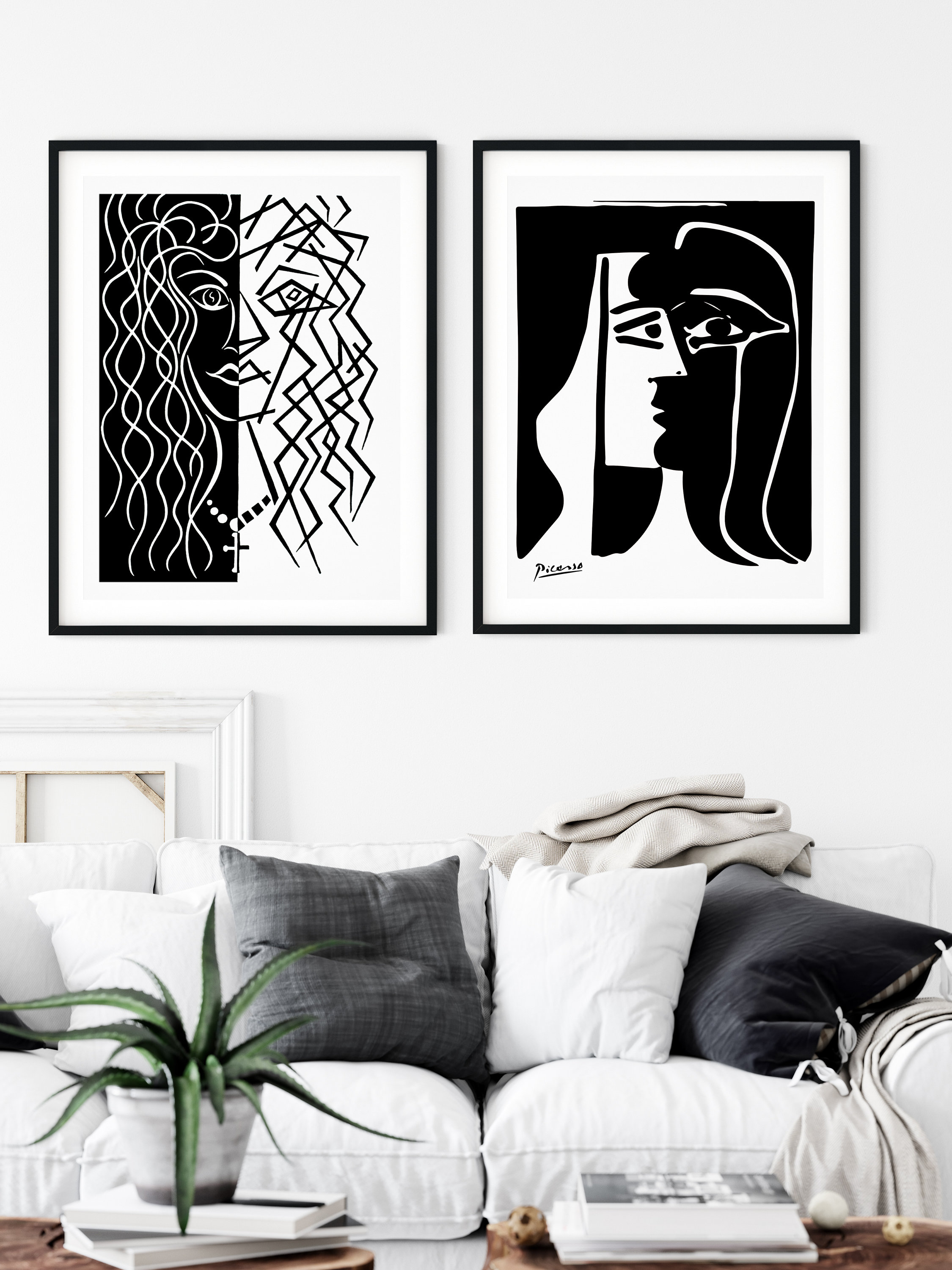 Matisse and Picasso Two Face Art Set of 2, Pablo Picasso