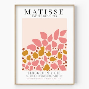 Henri Matisse Leaf Art Print, Abstract Shape Wall Art, Vintage Poster Art Print, Berggruen and Cie, Papiers Decoupes, Matisse Cut-Outs