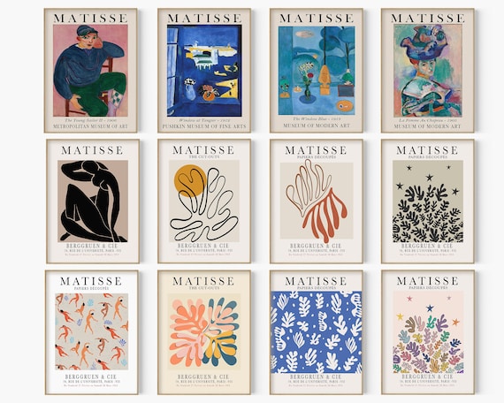 Henri Matisse Art Print Set, Modern Gallery Wall (Digital Download)