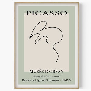Picasso Mouse Sketch, Picasso Line Art, Animal Poster, Exhibition Print, Picasso Wall Art, Modern Minimalist Art, Picasso Animals Sketch