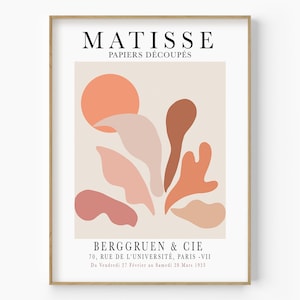Henri Matisse Broadleaf Art Print, Botanical Decor, Matisse Poster, Matisse Museum Print, Nordic Posters, Boho Wall Art, Leaf Cutouts Print