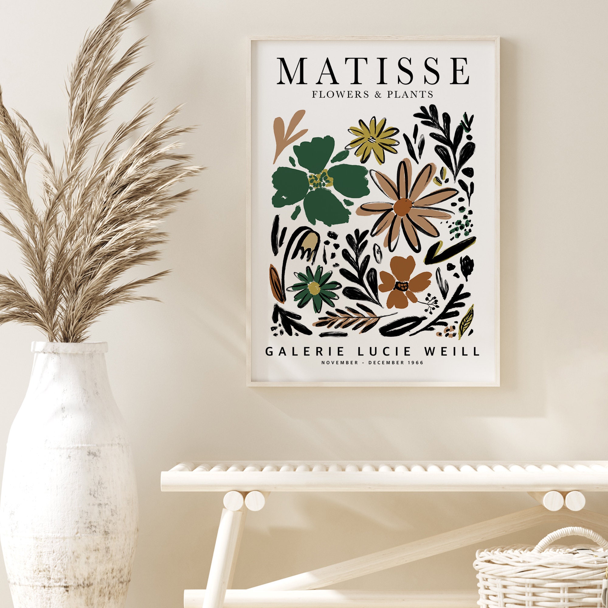 Henri Matisse Flower Market Art, Plants Wall Art Print, Matisse