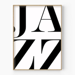 Jazz Poster, Jazz Wall Art Print, Jazz Music Poster, Jazz Festival Music Wall Art Print, Jazz Poster Gift For Jazz Lover, Home Wall Art