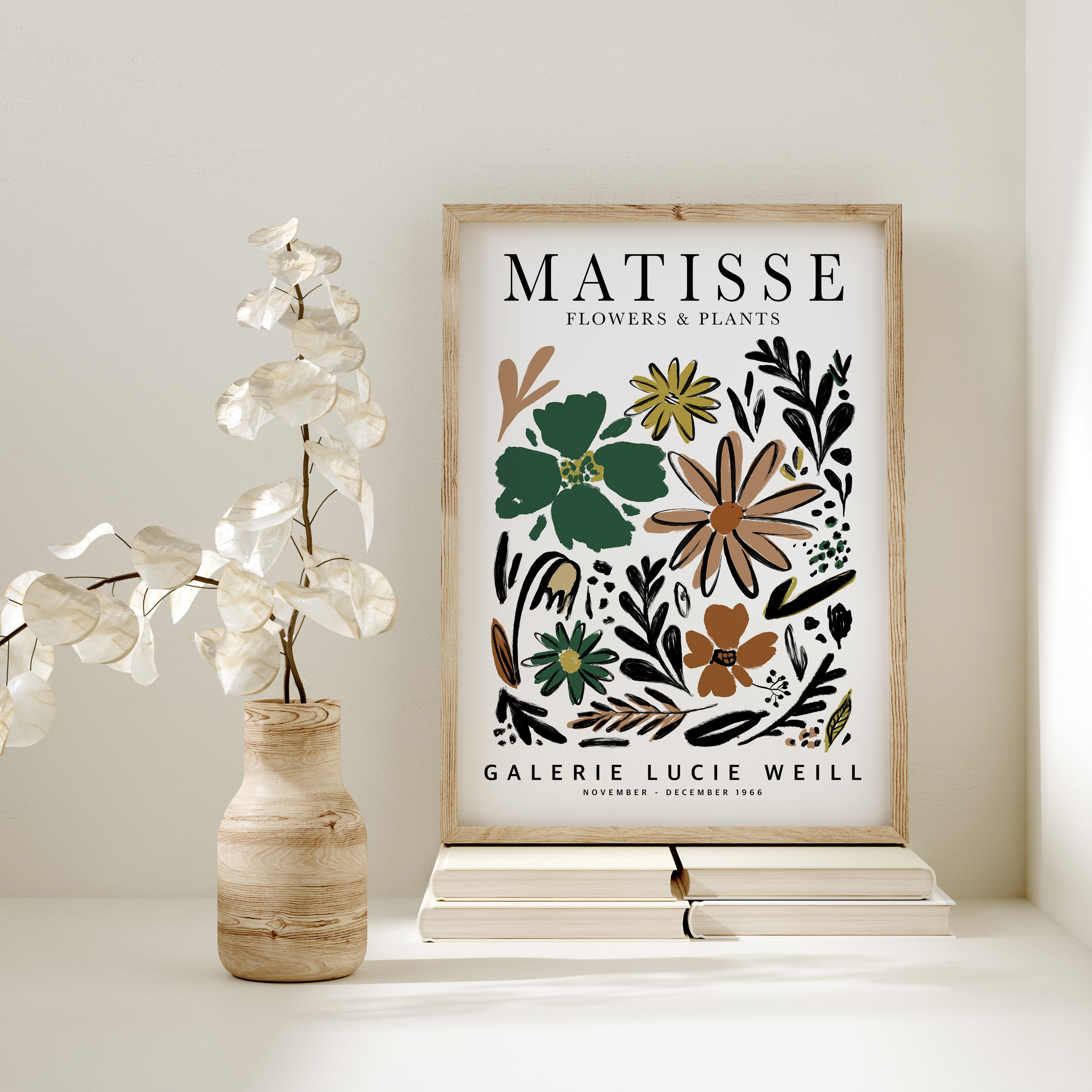 Henri Matisse Flower Market Print, Abstract Botanical Art (digital