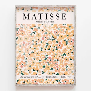 Henri Matisse Blumenmarkt Druck, Aquarell Herbst Blumen, Wandbild, Blumen Poster, Kleeblatt Kunst, Geschenk Florist