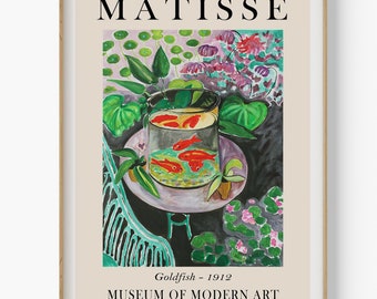 Matisse Goldfish Art Print, Fauvism Style, Modern Museum Poster (Digital Download)