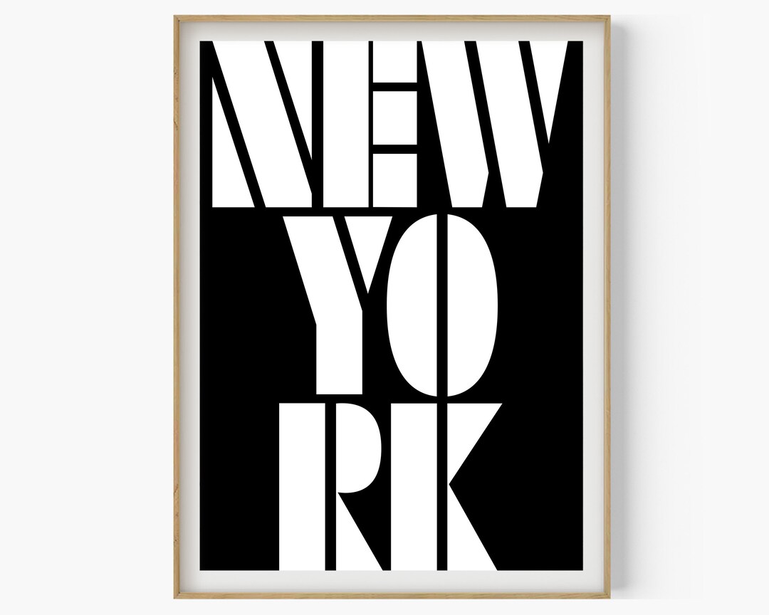 NEW YORK Druck New York Kunst New York Poster Zitat Etsy.de