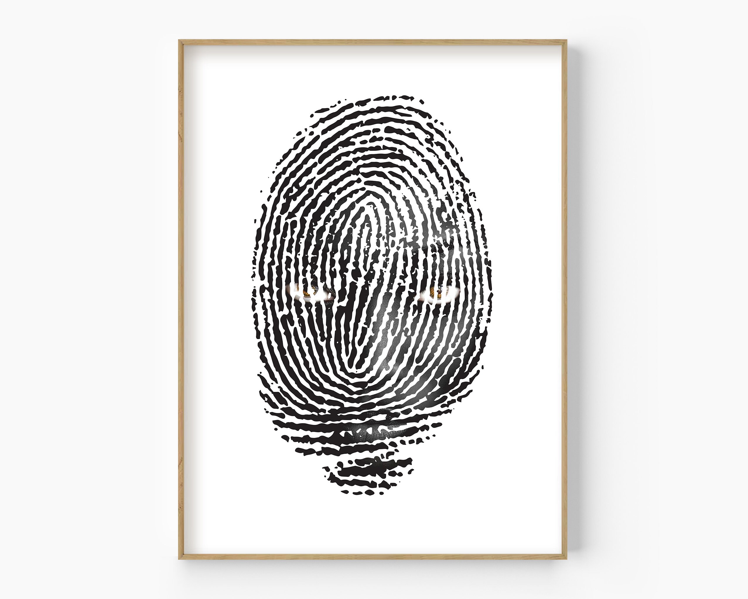 Fingerprint Wall Art Fingerprint With Black Woman Eyes Art Etsy