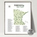 Minnesota State Parks Map Print-minnesota State Parks Checklist-state ...