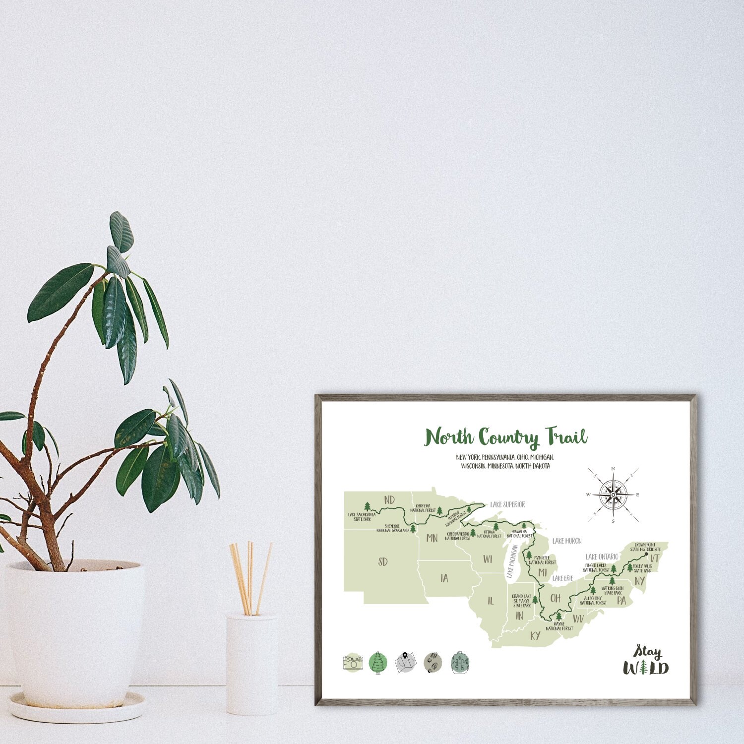 North Country Trail Map north Country - Il Fullxfull.2768675438 Cnuh