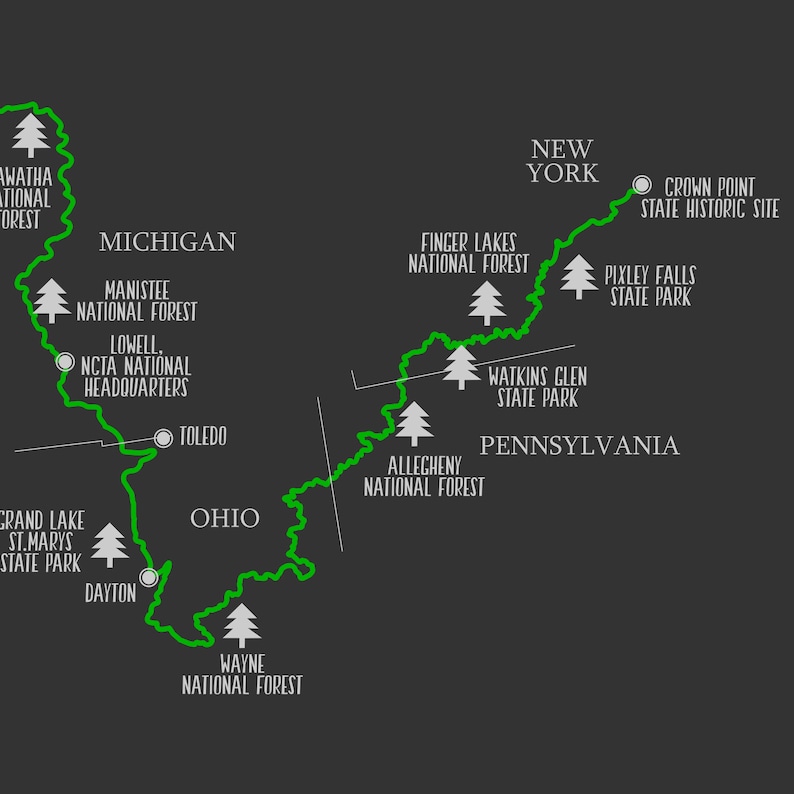 North Country Trail Map north Country - Il 794xN.2817924065 Dipc