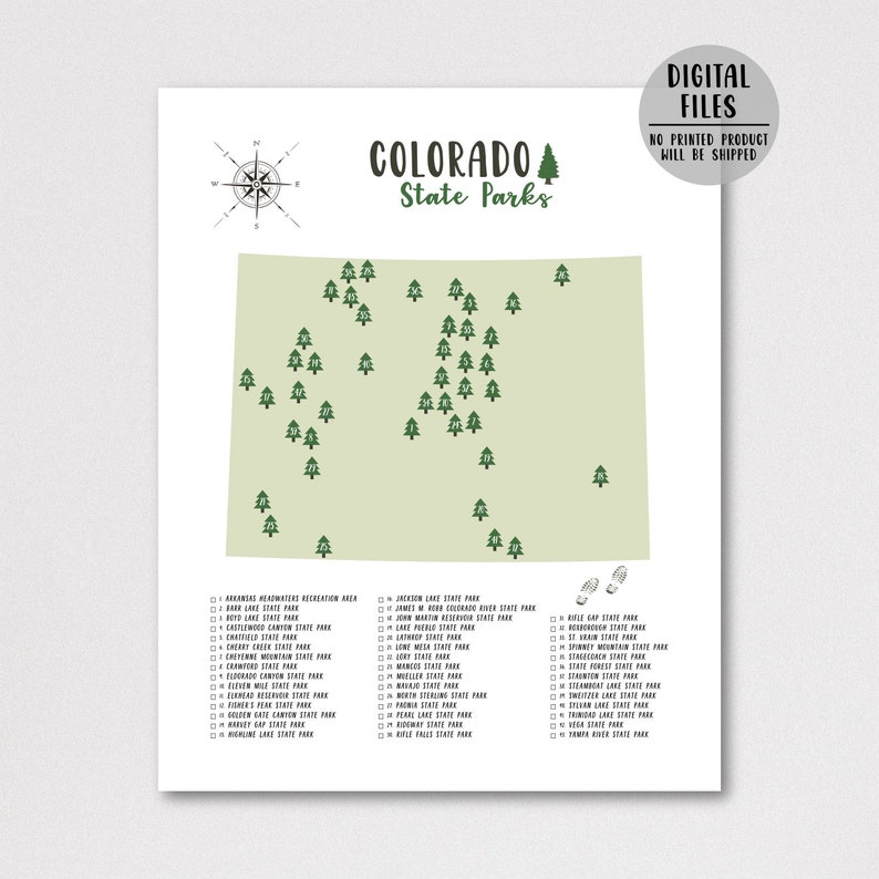 Colorado State Parks Map-colorado State Parks Checklist-state Parks of