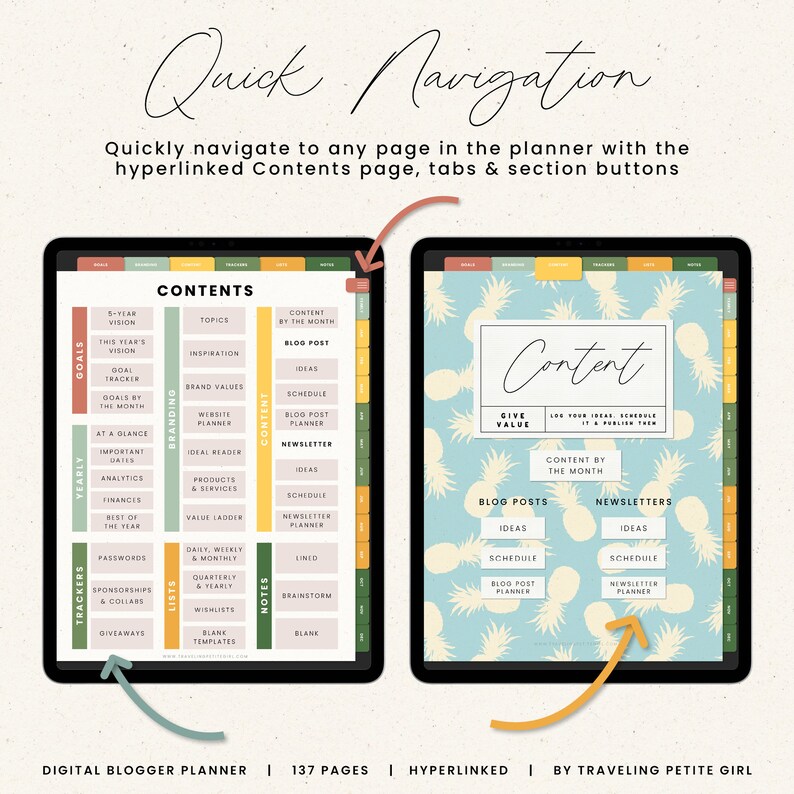 Digital Blogger Planner for Content Creators, Influencers ...