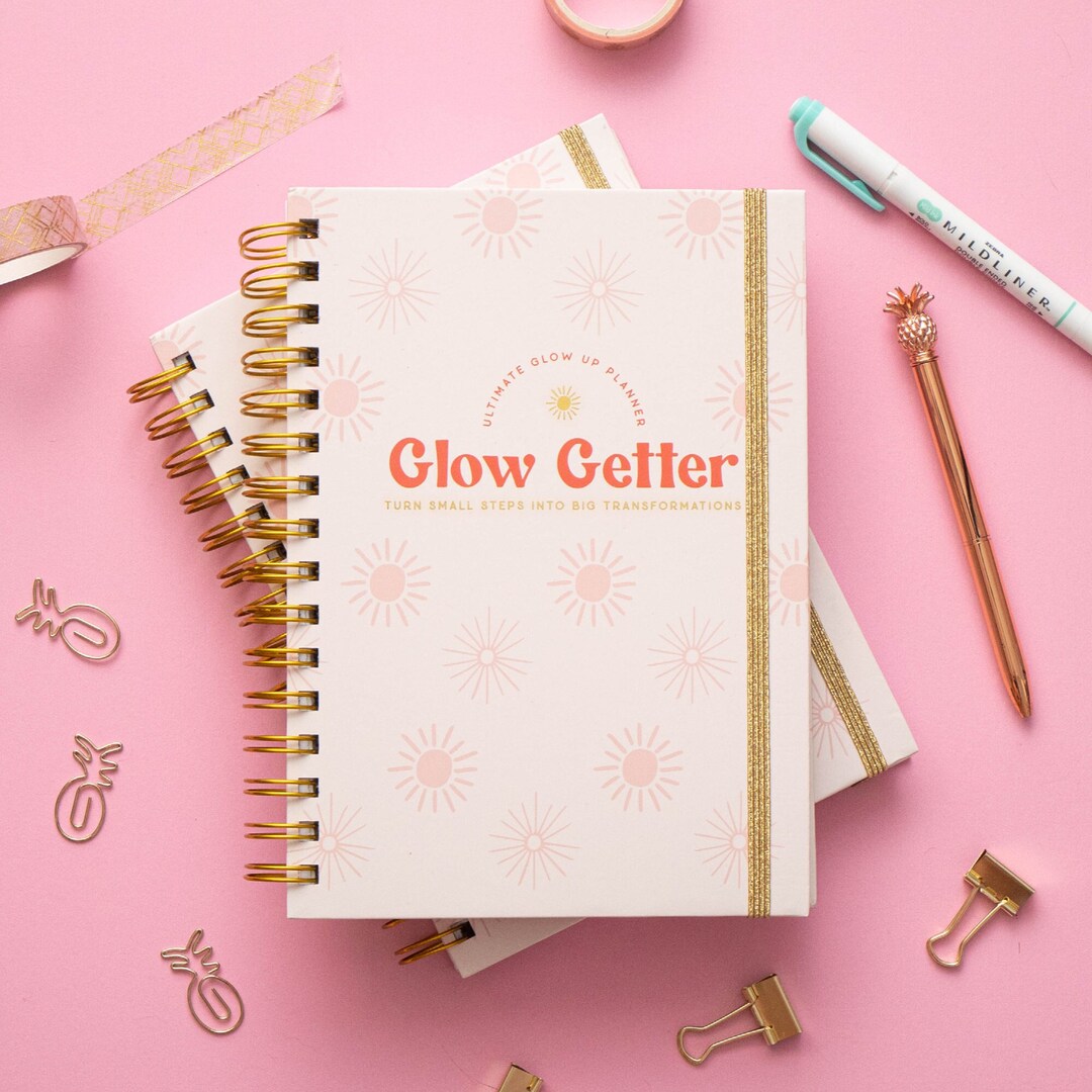 Glow Getter Planner, Hard Cover, Monday Start, Weekly Monthly Yearly ...