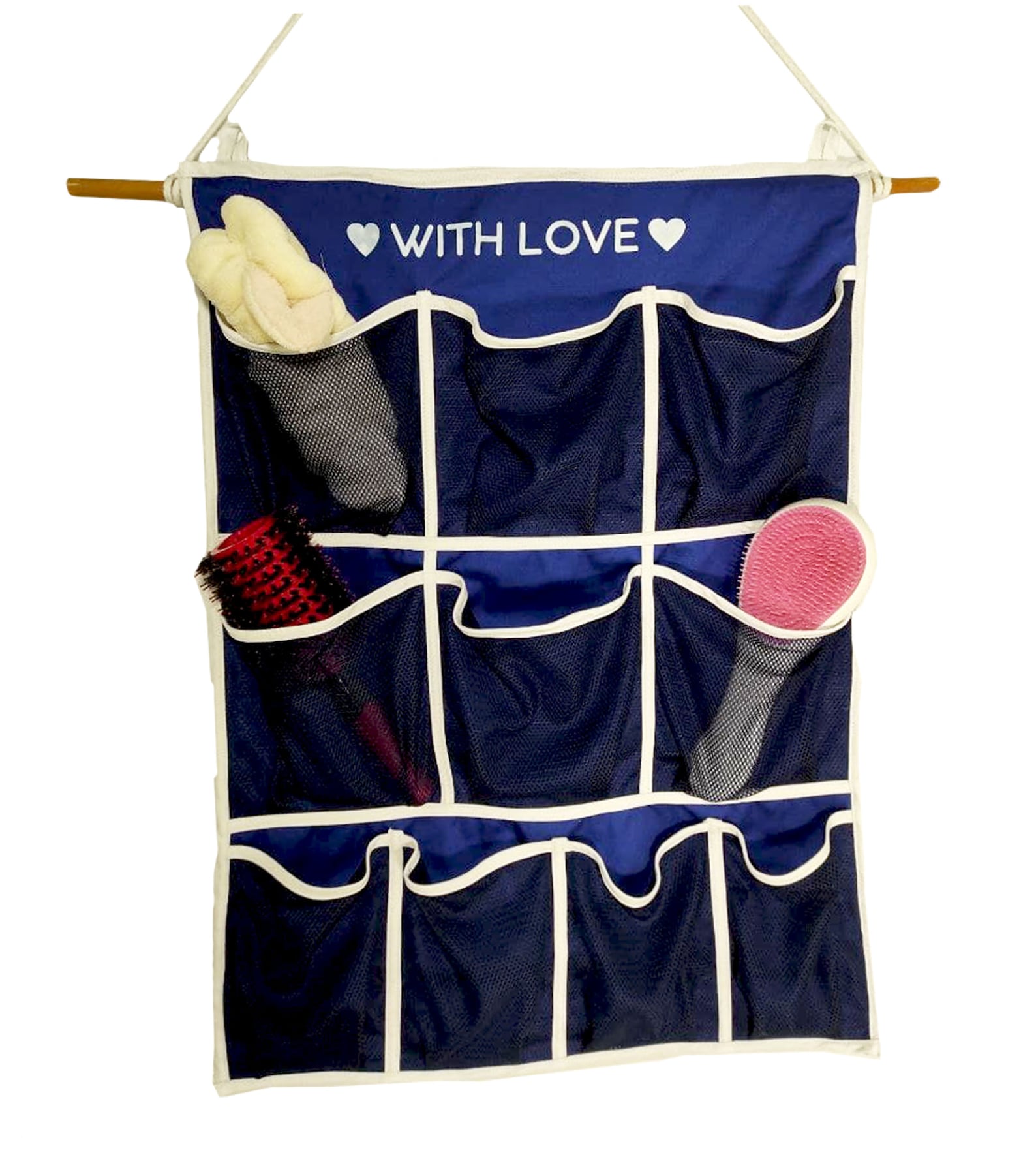 Fabric Wall Hanging Organizer with 10 pockets Multi Purpose Etsy