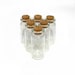 Glass Bottles with Corks, 5, 10, 15, or 20 mL Clear Empty Jars with Cork Stopper Lids, Vials for Herbs, Potions, and Spell Jars 