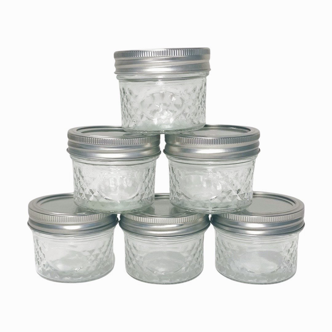 Wholesale Simply Home Embossed Tent Shaped Candy Jar- 3.6 CLEAR
