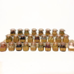 Apothecary 4oz Herbs for Herbalism, Witchcraft, Spells, Beginners, and Altar Herbal Supplies, Single Herbs in Airtight Jars
