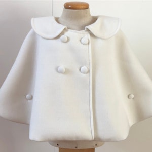 soft velvet cape girl or boy unisex wedding bridesmaid ring bearer jacket coat baby baptism ceremony NOA