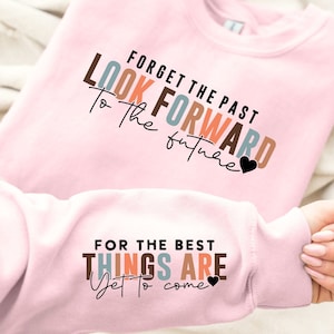 Zapomnij o przeszłości, patrz w przyszłość Svg Png, Boho Self Love Svg, Motywacyjna koszulka z rękawem Svg, Boho Quote Self Care Svg, Plik Png
