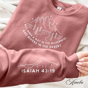 I will Make a Way in the Wilderness Svg Png, Elegant Boho Christian Quote SVG, Sleeve Shirt Design Svg, Faith PNG Inspirational Quotes Png