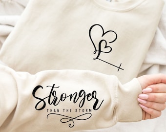 You Are Stronger Than The Storm Svg Png, Boho Self Care, Motivational Svg, Sleeve Design, Trendy Shirt, Positive Daily Affirmations svg png