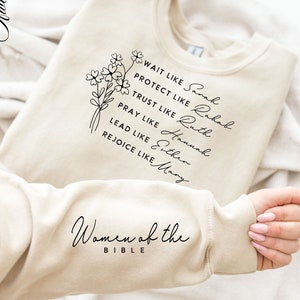 Frauen der Bibel Lesezeichen Png, Boho Christian Schmuck, Motivations-Svg, Bibel-Vers-Svg, Blumen-religiöses Zitate-Svg, Ärmel-Shirt-Designs-Svg