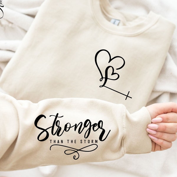 You Are Stronger Than The Storm Svg Png, Boho Self Care, Motivational Svg, Sleeve Design, Trendy Shirt, Positive Daily Affirmations svg png