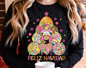 Mexican Christmas PNG, Concha Chirstmas Tree Png, Cafecito y Pan Dulce, Christmas Latina PNG, Pan Dulce, Feliz Navidad Png, Latina Chirstmas