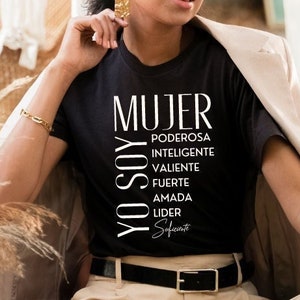 Latina svg | Mujer Valiente Poderosa svg | Empowered Latina Woman | Spanish svg | Mexican svg | Latina png | Yo soy Mujer Fuerte | Shirt svg image 3