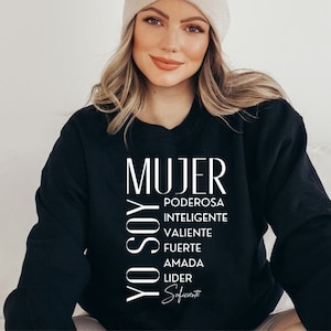 Latina svg | Mujer Valiente Poderosa svg | Empowered Latina Woman | Spanish svg | Mexican svg | Latina png | Yo soy Mujer Fuerte | Shirt svg image 6