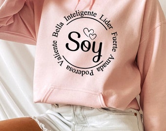Sudadera Happiness Stradivarius Latina Svg Soy Mujer Valiente
