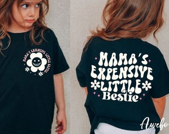 Mama's Expensive little bestie Svg Png, Pocket and Back Svg Png, Trendy Svg Png, Funny Toddler Shirt, Digital Download