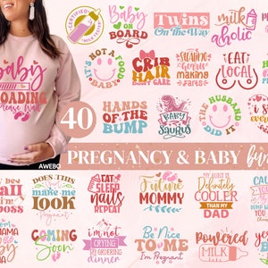 Boho Pregnancy Svg Png Bundle, Baby Svg Png Bundle, Newborn SVG, Baby Quotes Svg, Pregnant Woman Svg, Maternity svg, New Mom Svg, Png Files