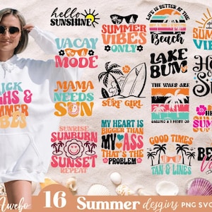 Colorful Summer Bundle Svg, Png and Eps Format