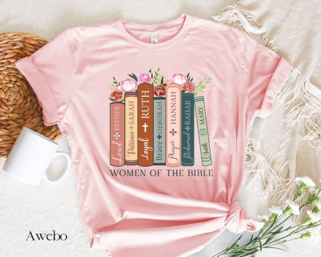 Boho Women of the Bible High Resolution PNG Digital Design, Floral Book ...