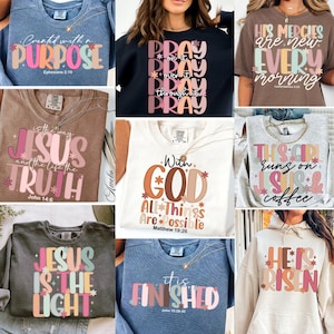 Retro Christian Svg Png Bundle, Boho Bible Verse svg, Scripture svg, Sleeve Shirt Design Svg, God Jesus Svg, Psalm Svg, Love Faith Svg Png