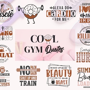 18 Workout SVG Bundle | Gym SVG Bundle | Motywacyjny SVG | Fitness SVG | Pozytywny cytat SVG | Kubek do kawy SVG | Koszulka treningowa SVG | Ćwiczenia SVG