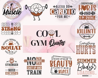 18 Workout SVG Bundle | Gym svg bundle | Motivational svg | Fitness svg |Positive quote svg |Coffee Mug svg |Workout Shirt Svg |Exercise Svg