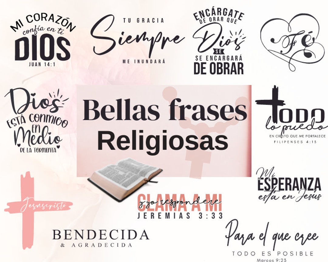Frases Religiosas Svg Spanish Svg Frases Biblicas Svg - Etsy