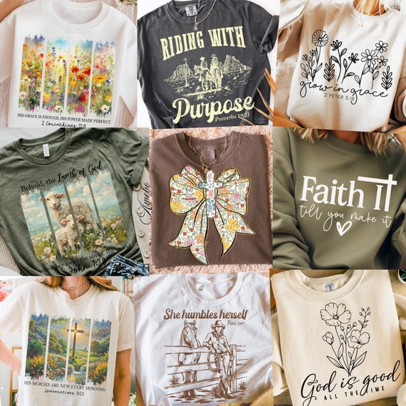 Boho Christian Png Bundle, Bible Verse Png, Scripture Png, Faith Png, Western Christian Png, Religious Quotes Png, Christian Brushstroke Png