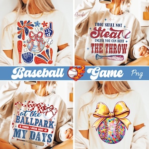 Coquette Baseball PNG-bundel, retro honkbalbal png, geruit honkbal png, honkbal moeder png, sarcasme honkbalspel png Ballpark Mama png
